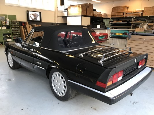 Rubber afdichtingsstrip cabriokap Alfa Romeo Spider cabrio