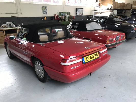 Cabrio kap dak Alfa Romeo Spider stof